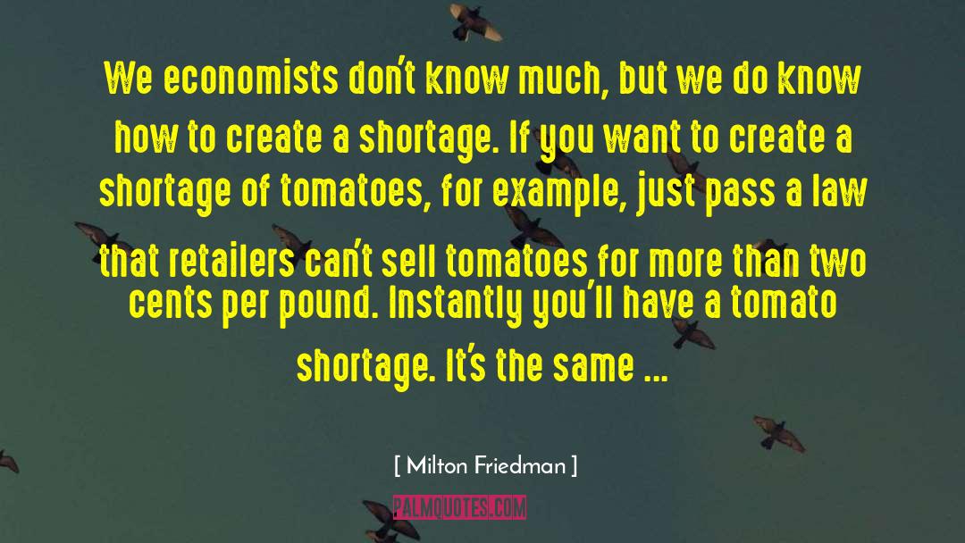 Leggy Tomato quotes by Milton Friedman