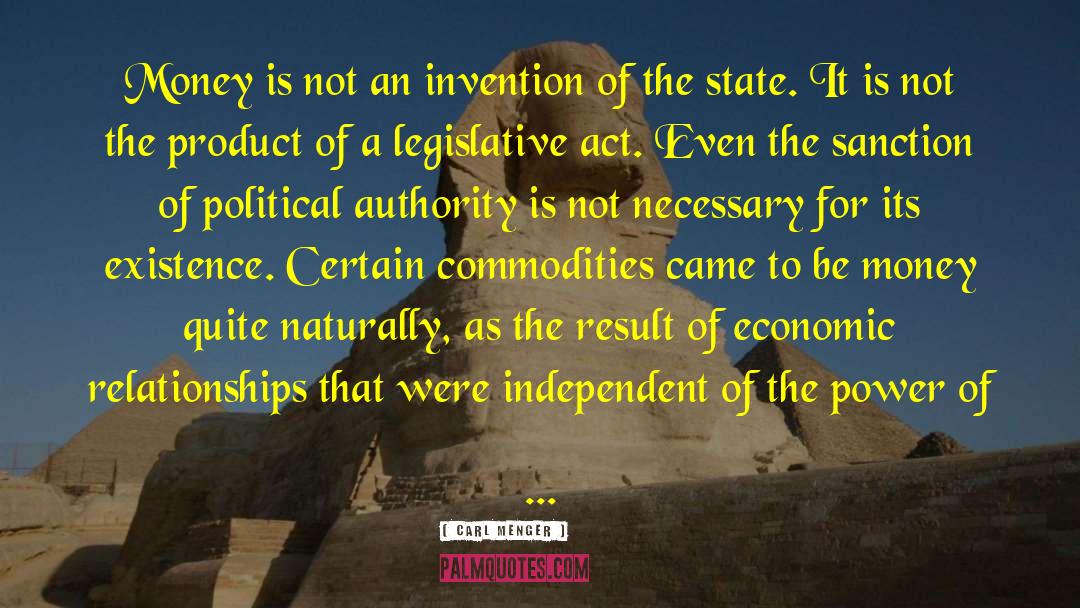 Legislative Branch quotes by Carl Menger