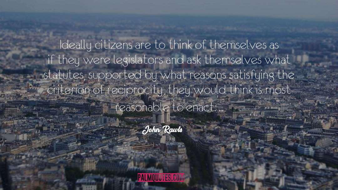 Legislators quotes by John Rawls