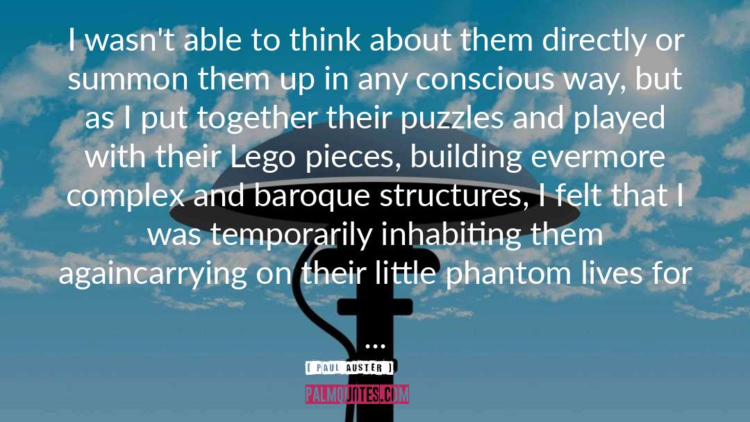 Lego quotes by Paul Auster