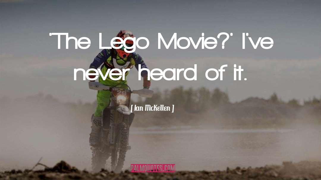 Lego quotes by Ian McKellen