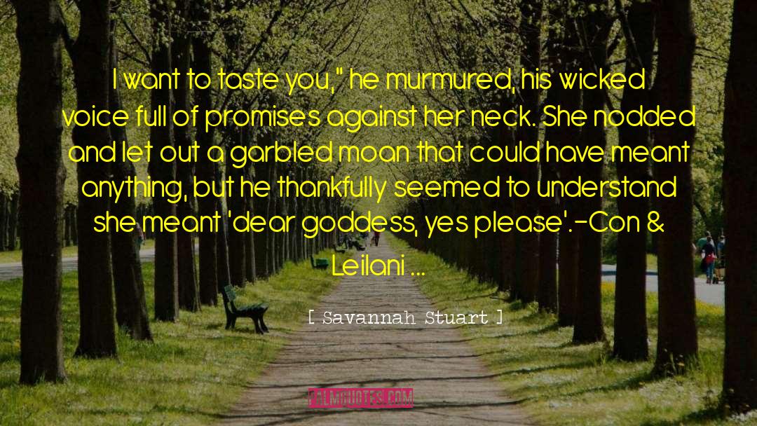 Leilani Trusdale quotes by Savannah Stuart