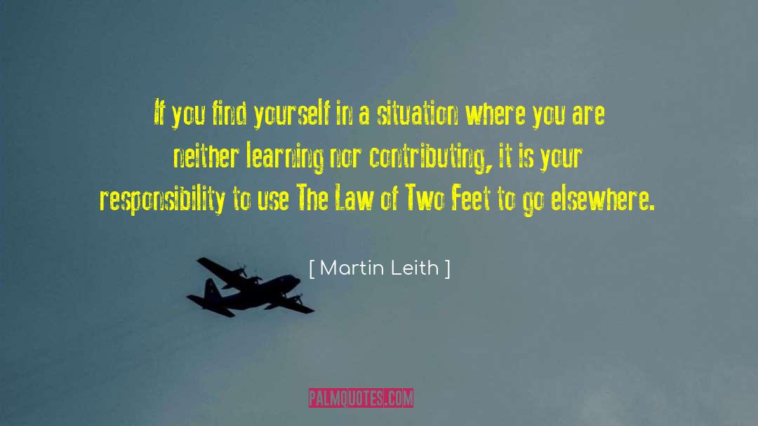 Leith quotes by Martin Leith
