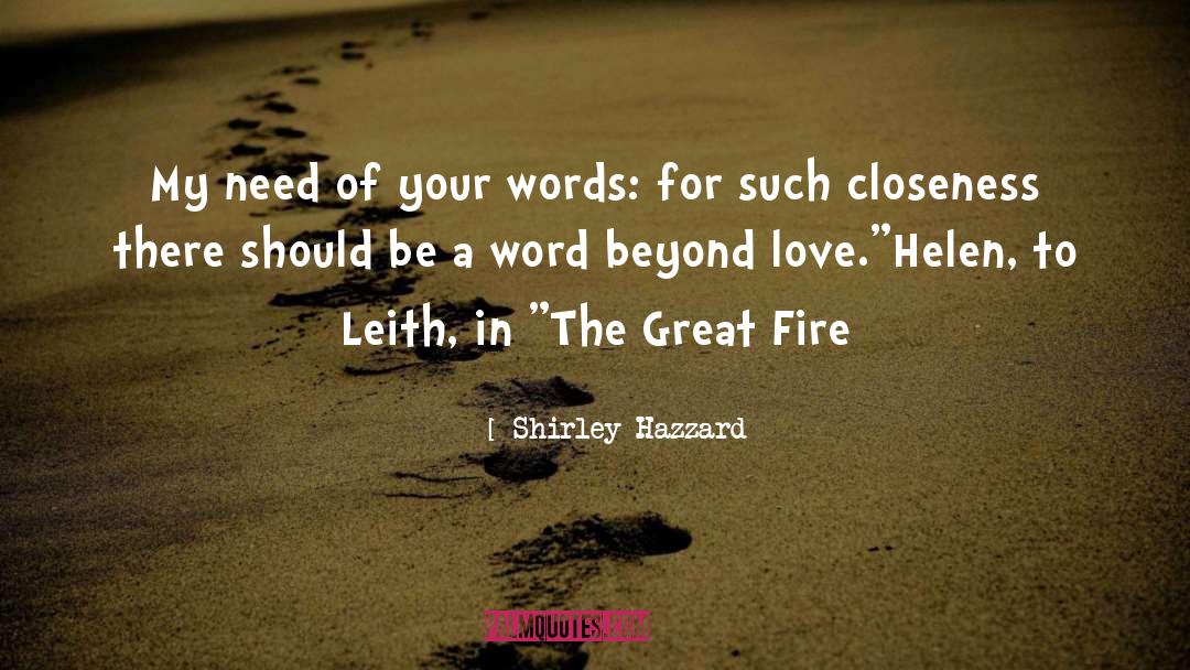 Leith quotes by Shirley Hazzard