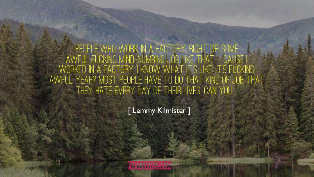 Lemmy Kilmister quotes by Lemmy Kilmister