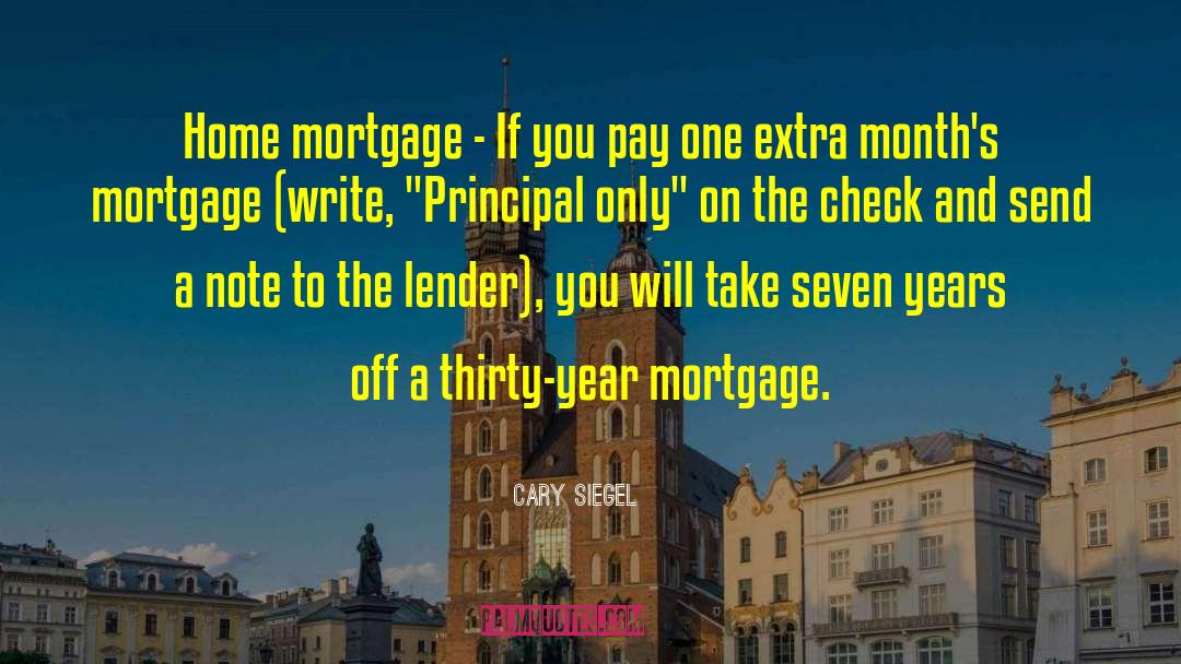 Lender quotes by Cary Siegel