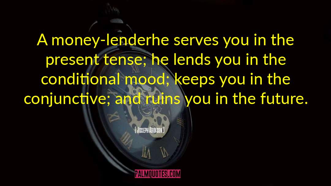 Lender quotes by Joseph Addison