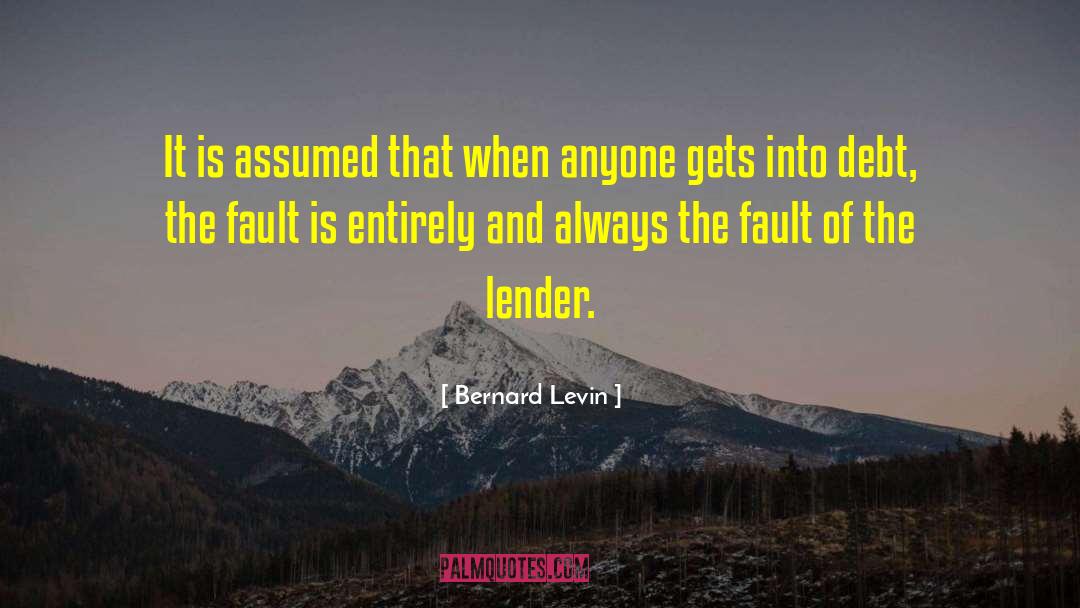 Lender quotes by Bernard Levin