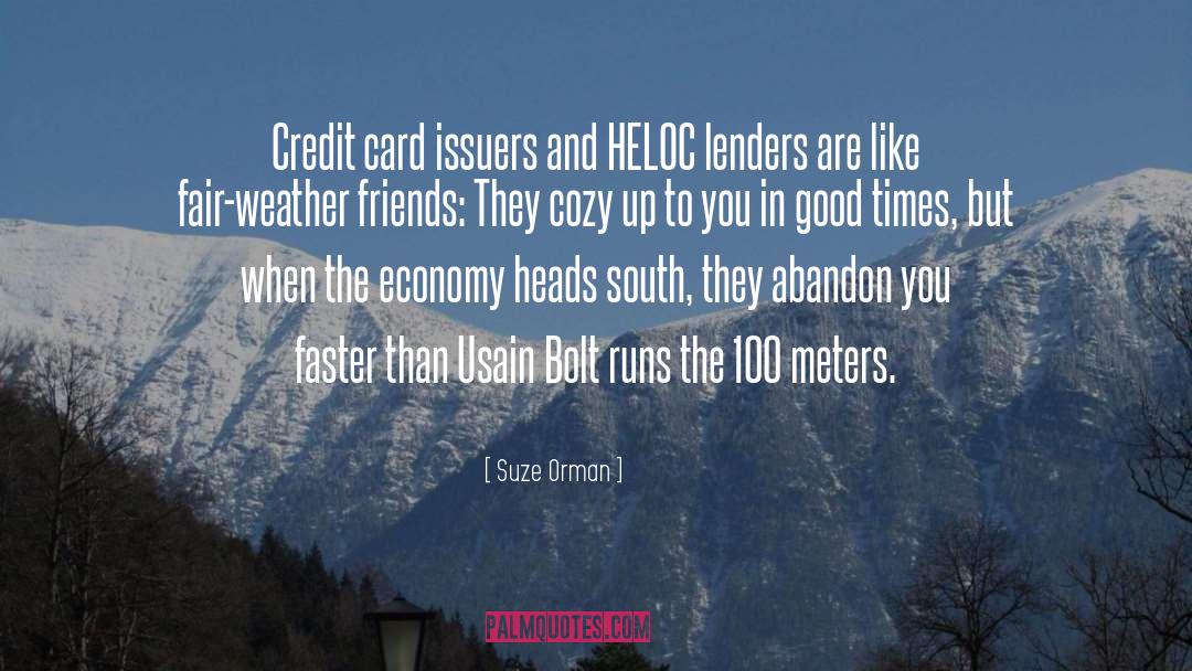 Lenders quotes by Suze Orman