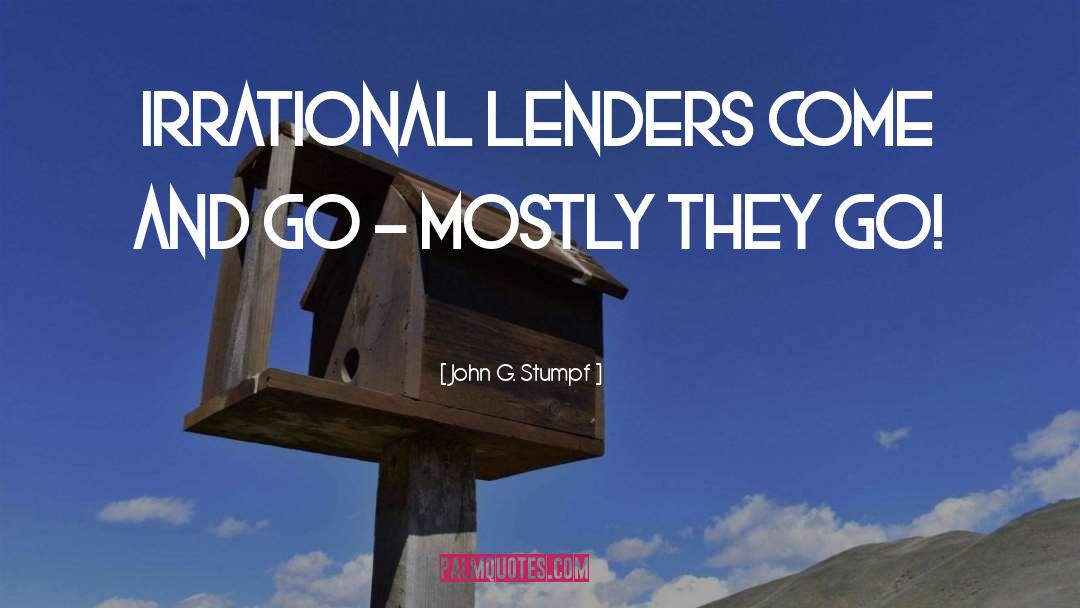 Lenders quotes by John G. Stumpf