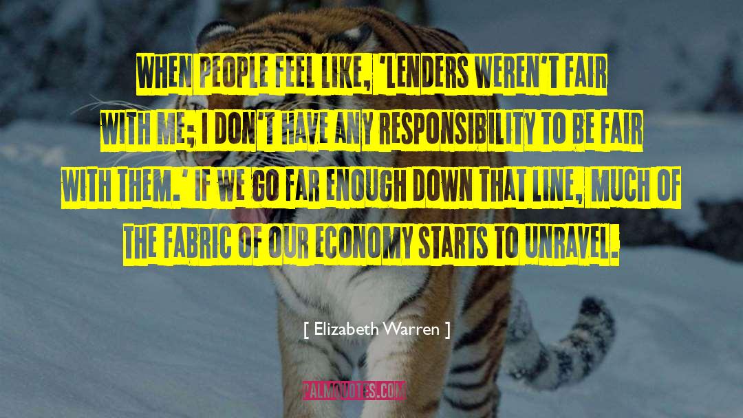 Lenders quotes by Elizabeth Warren