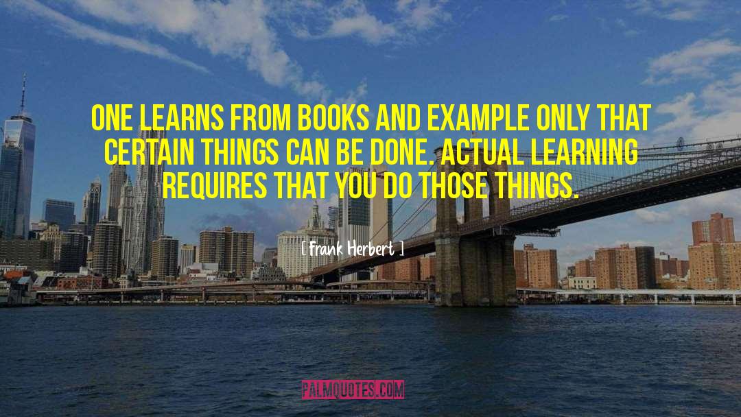 Lending Books quotes by Frank Herbert