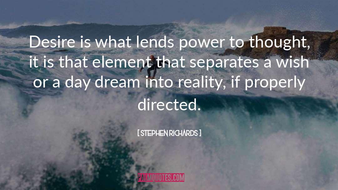 Lends quotes by Stephen Richards