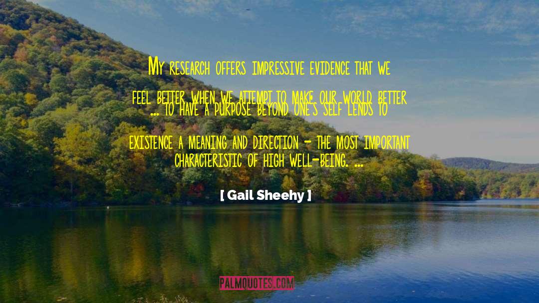 Lends quotes by Gail Sheehy