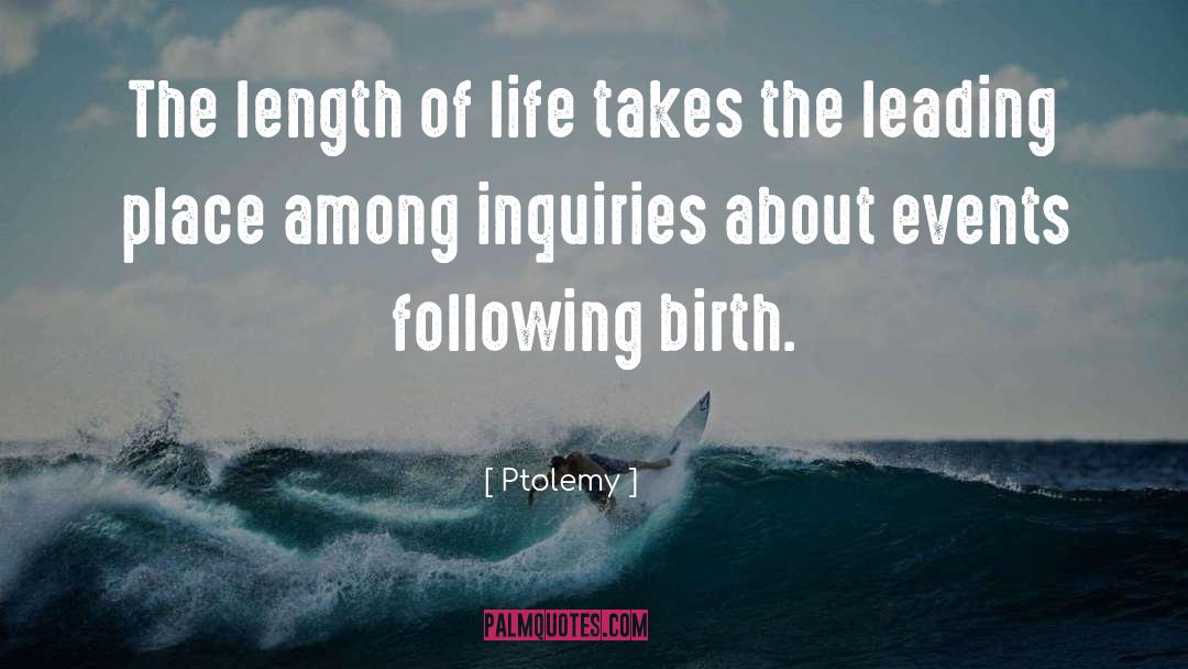 Length Of Life quotes by Ptolemy