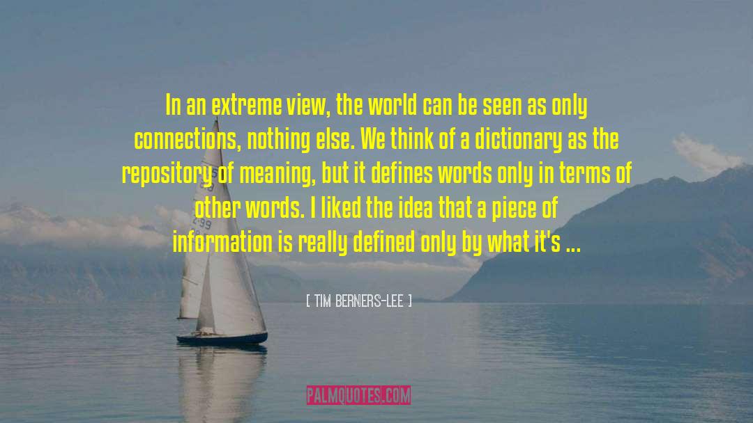 Lenience Dictionary quotes by Tim Berners-Lee