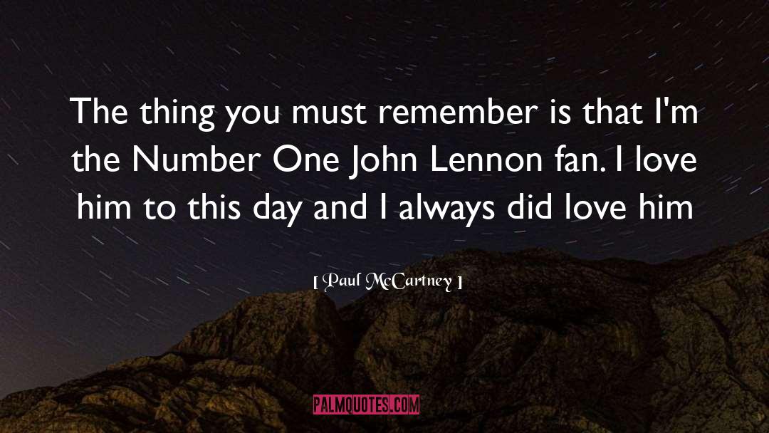 Lennon quotes by Paul McCartney