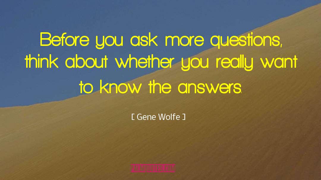 Lenore Wolfe quotes by Gene Wolfe