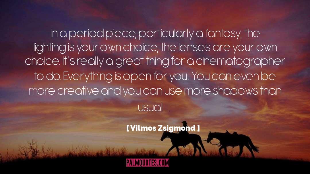 Lenses quotes by Vilmos Zsigmond