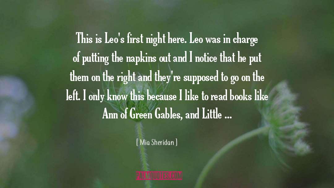 Leo quotes by Mia Sheridan