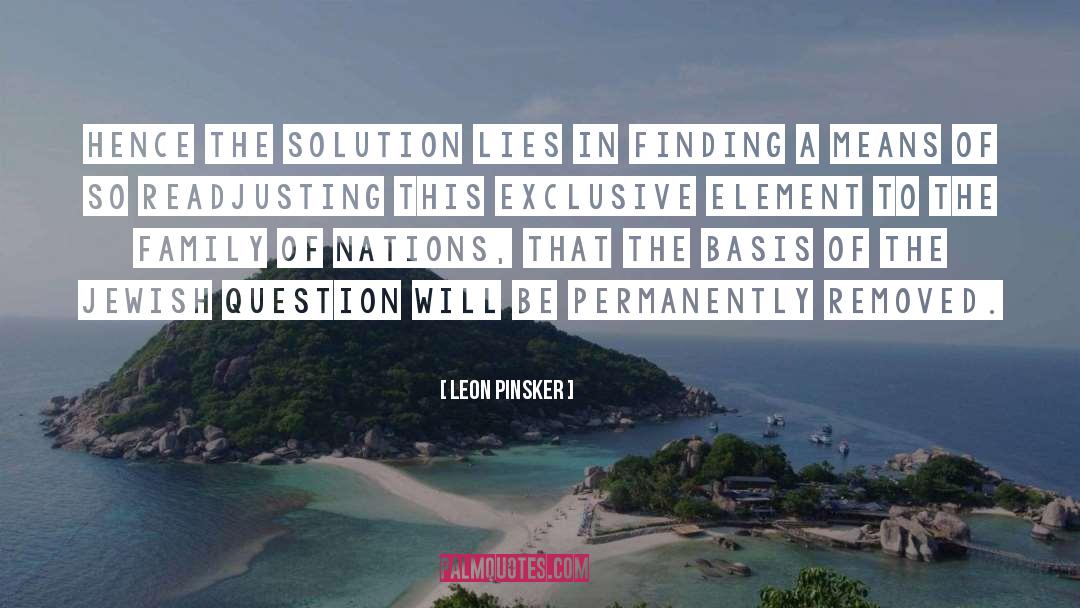 Leon quotes by Leon Pinsker