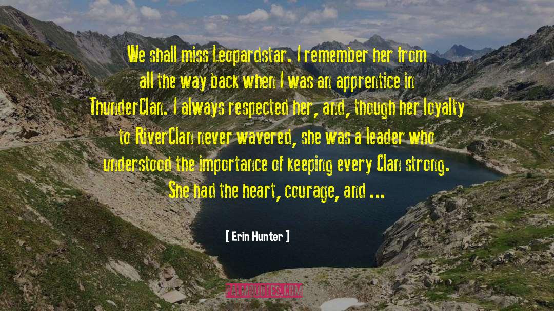 Leopardstar quotes by Erin Hunter