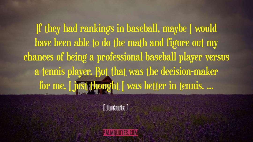 Leskanic Baseball quotes by Jim Courier