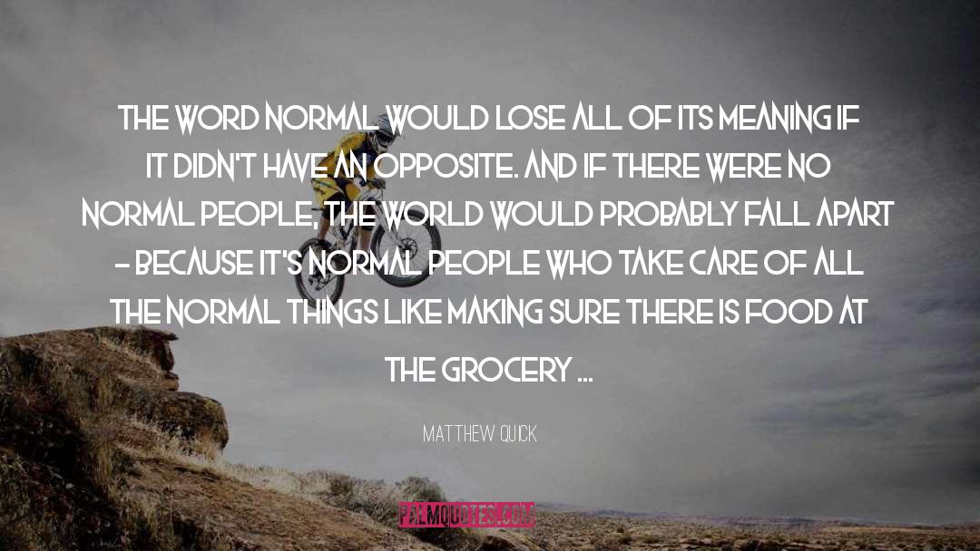 Less Food quotes by Matthew Quick