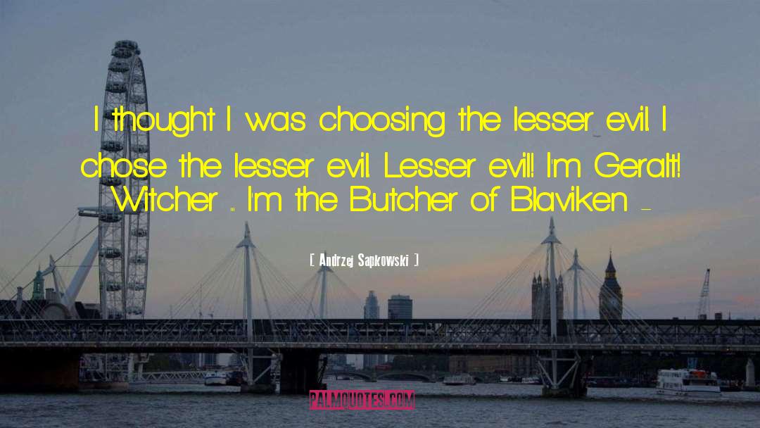 Lesser Evil quotes by Andrzej Sapkowski