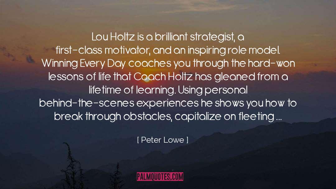 Lesson From Lossing quotes by Peter Lowe