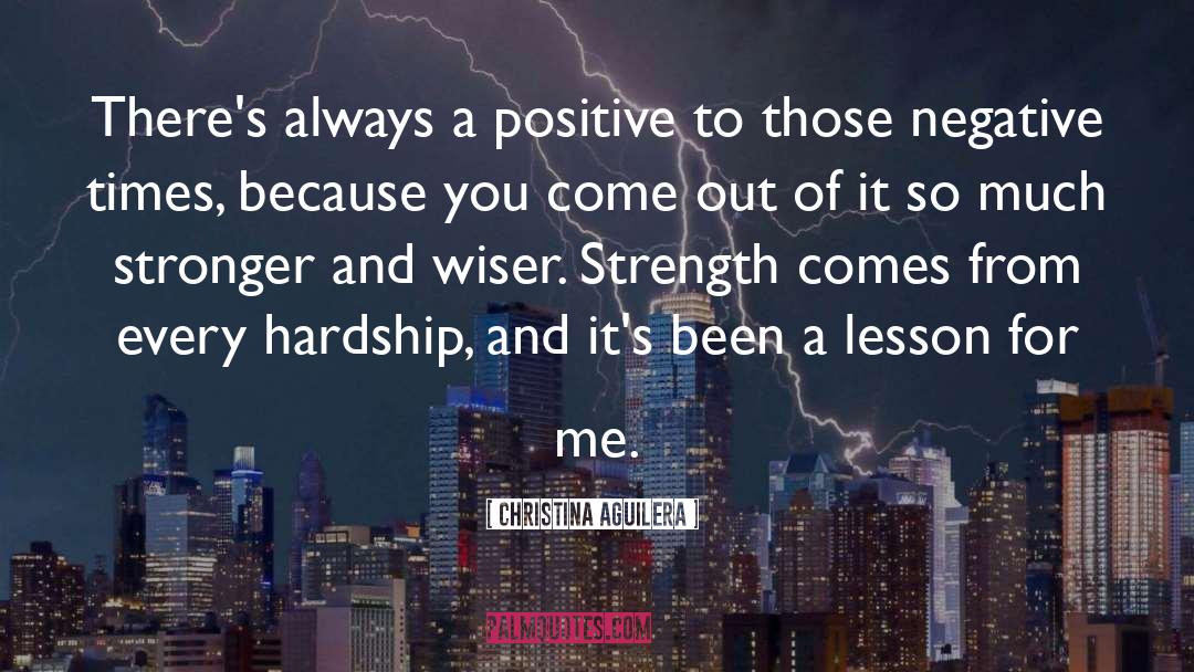 Lesson From Lossing quotes by Christina Aguilera