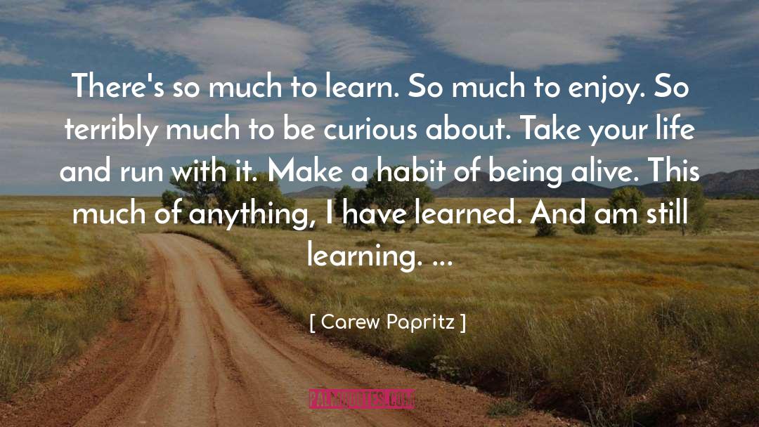 Lesson Learned quotes by Carew Papritz