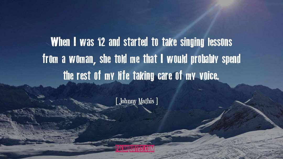 Lessons From Failure quotes by Johnny Mathis