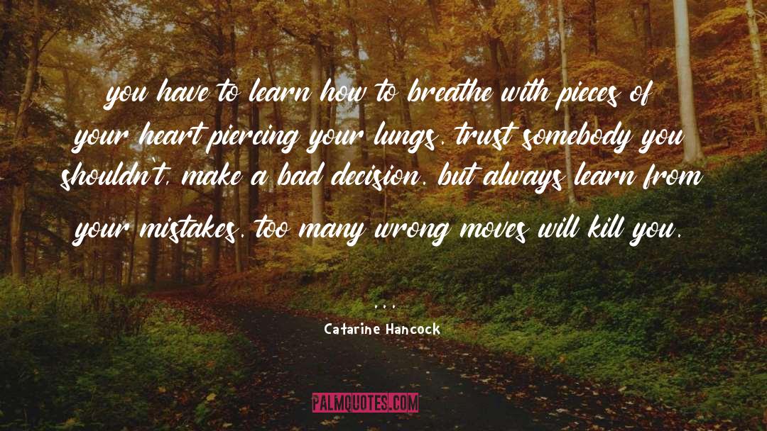 Lessons From Mistakes quotes by Catarine Hancock