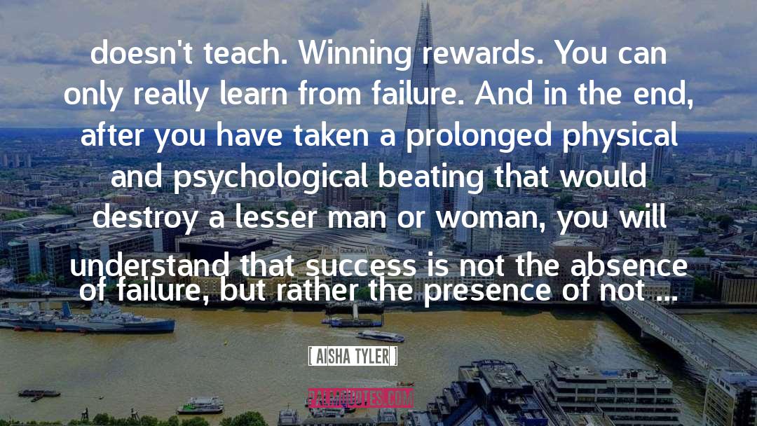 Lessons From Success quotes by Aisha Tyler
