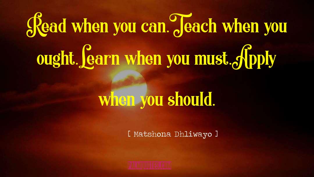 Lessons Learn quotes by Matshona Dhliwayo