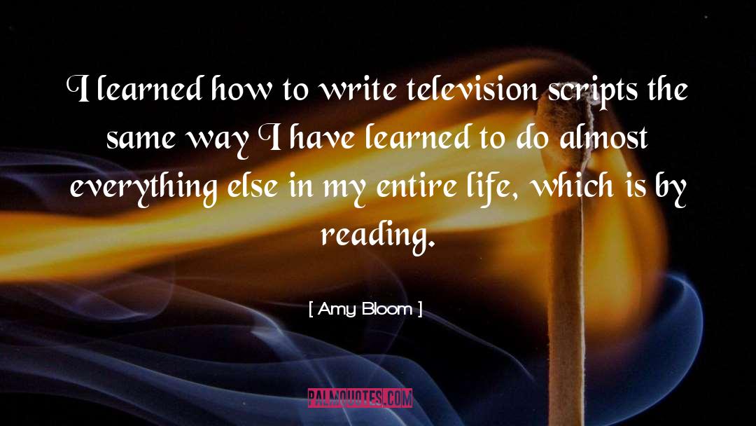 Lessons Learned In Life quotes by Amy Bloom