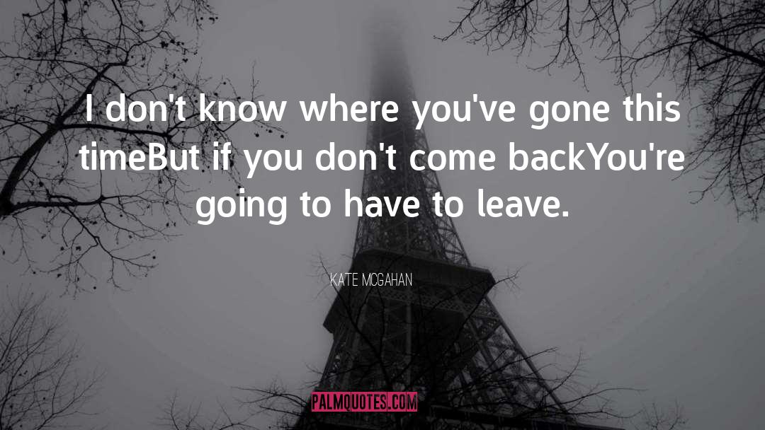 Let Down quotes by Kate McGahan