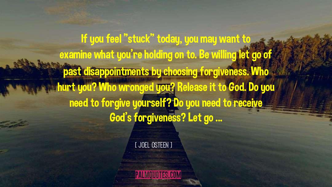 Let Go Of The Past quotes by Joel Osteen