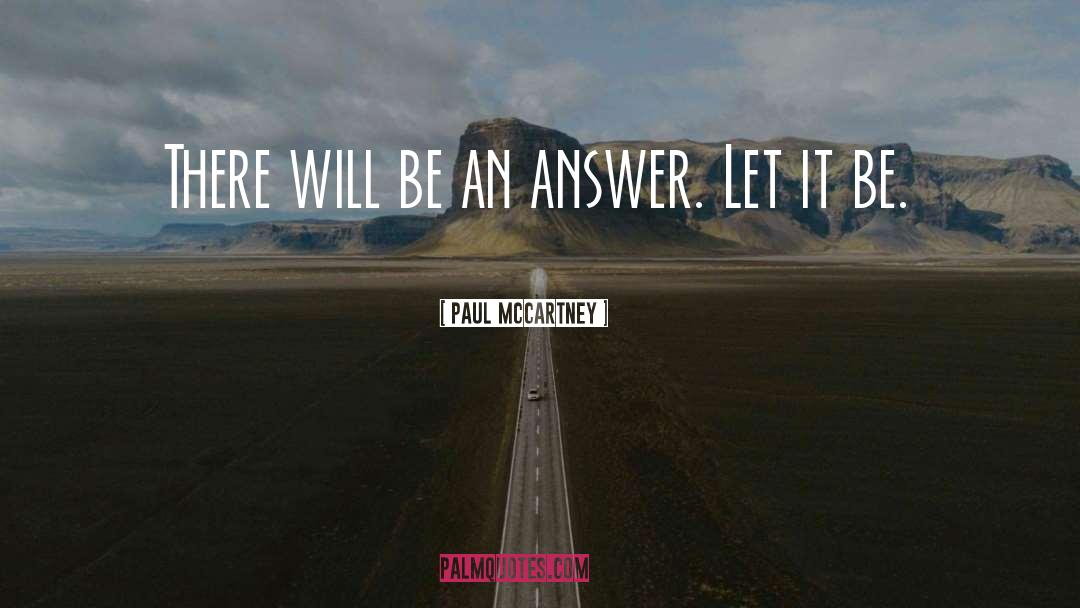 Let It Be quotes by Paul McCartney