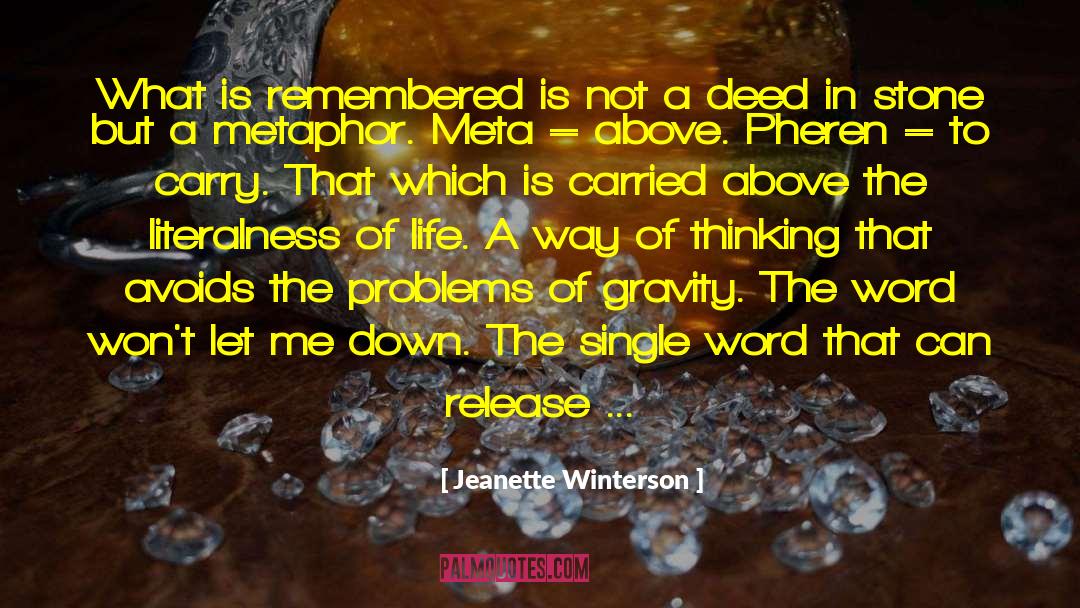 Let Me Down quotes by Jeanette Winterson
