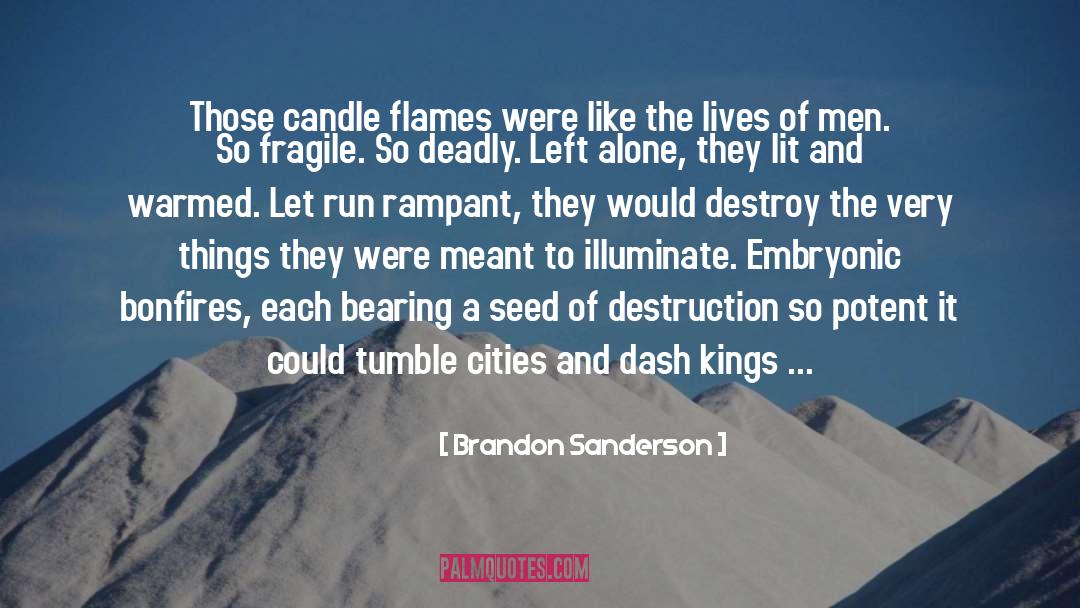 Let The Flames Begin quotes by Brandon Sanderson