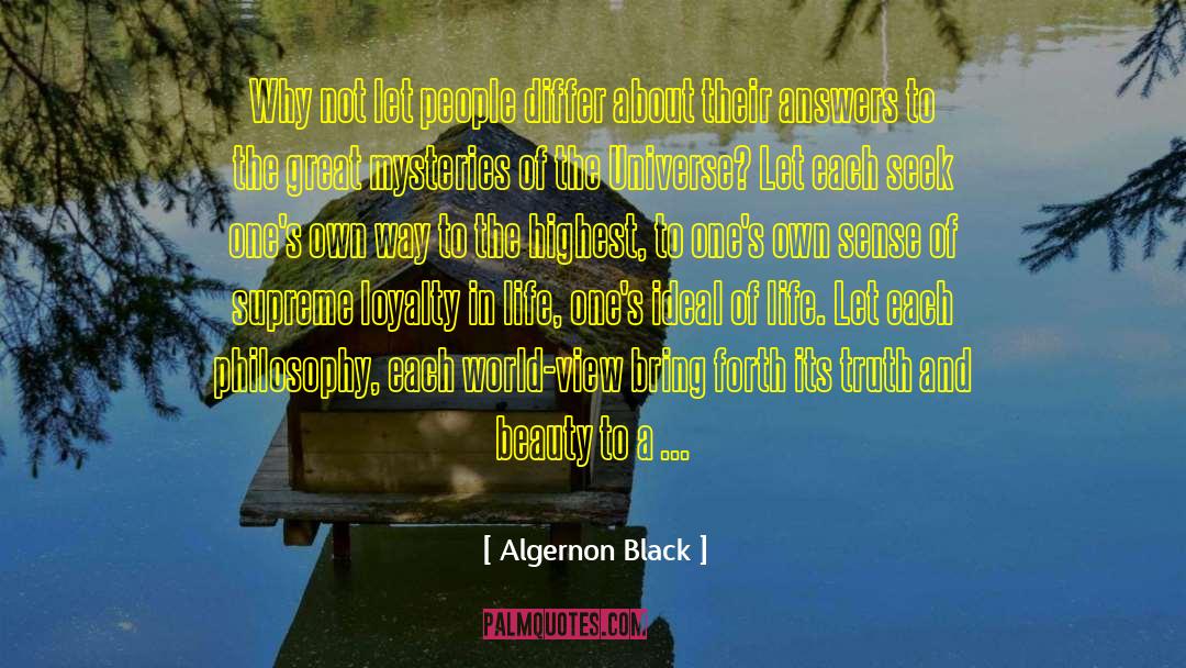 Let The Great World Spin quotes by Algernon Black