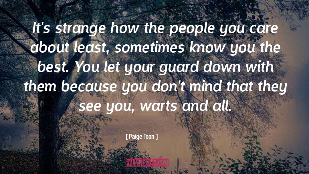 Let Your Guard Down quotes by Paige Toon