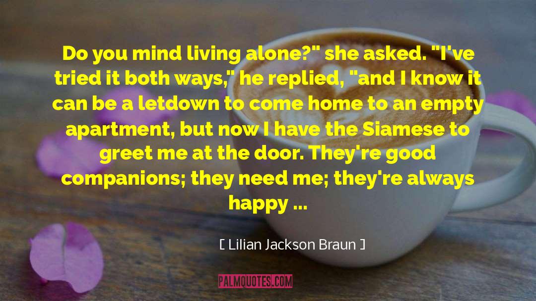 Letdown quotes by Lilian Jackson Braun