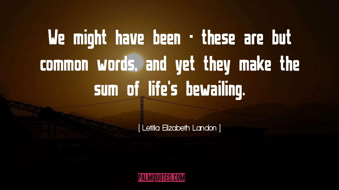 Letitia Everett quotes by Letitia Elizabeth Landon