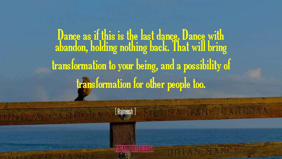 Lets Dance Quote quotes by Rajneesh