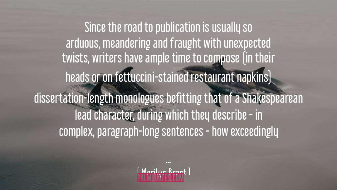 Letter On The Road quotes by Marilyn Brant