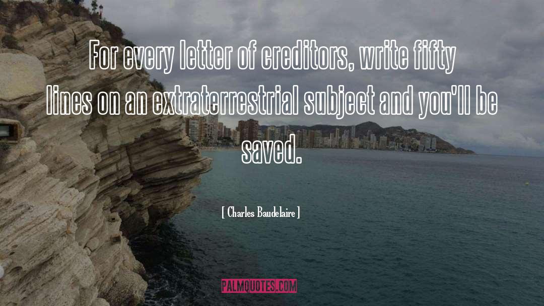 Letter quotes by Charles Baudelaire