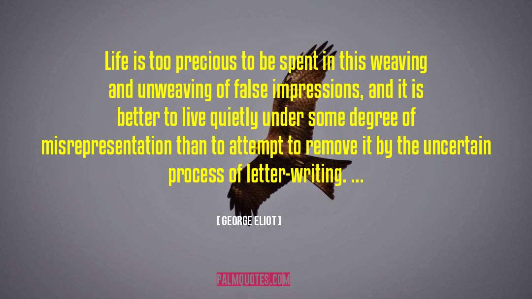 Letter Writing quotes by George Eliot